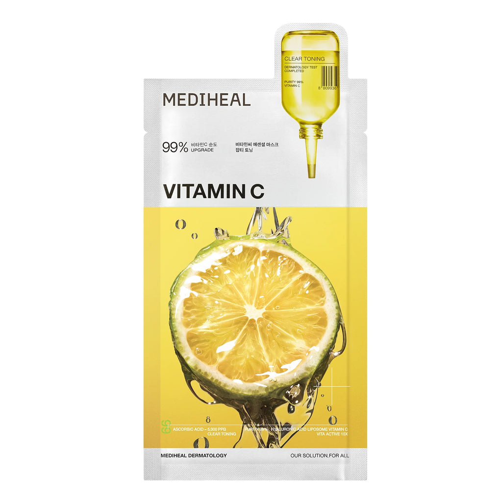 Mascarilla Facial - MEDIHEAL Vitamin C Essential Mask Sheet Clear Toning